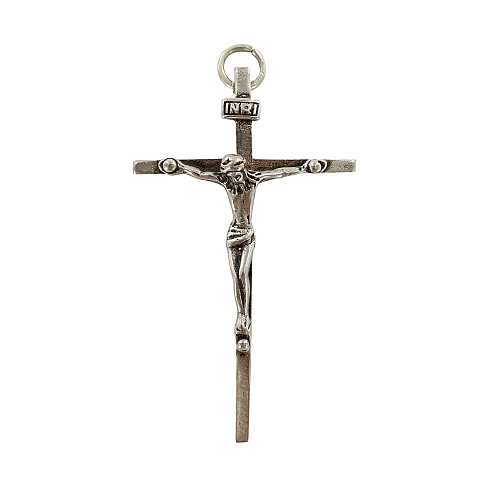 Croce con Cristo riportato in argento 925 - 4,7 cm