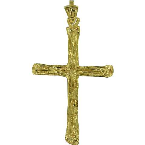 Croce Vescovo pettorale in argento 925 dorato