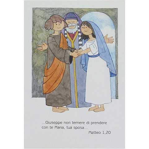 STOCK Immagine vita di Maria cm 10,5x7,5 - Sposalizio della Vergine