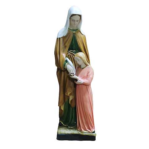 Statua Sant'Anna resina dipinta a mano - 60 cm