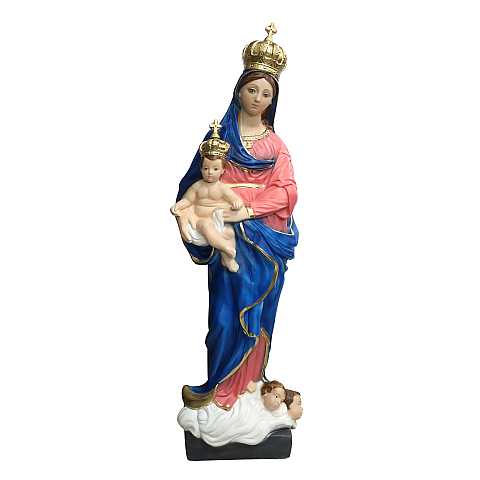 Statua Madonna delle Grazie in gesso dipinta a mano - 65 cm