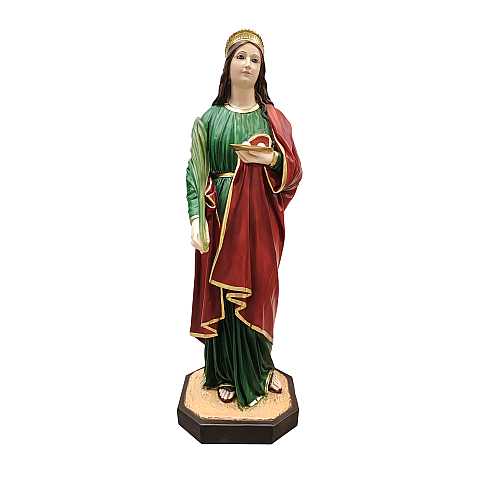 Statua Santa Lucia in resina dipinta a mano - 90 cm