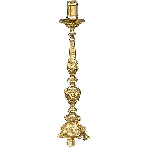 Candeliere in bronzo Barocco ricco - 70 cm