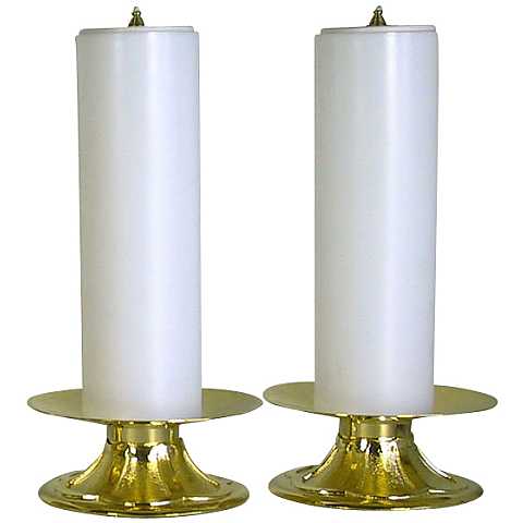 coppia candelieri 591 con finte candele