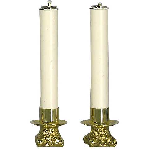 coppia candelieri 668 con finte candele