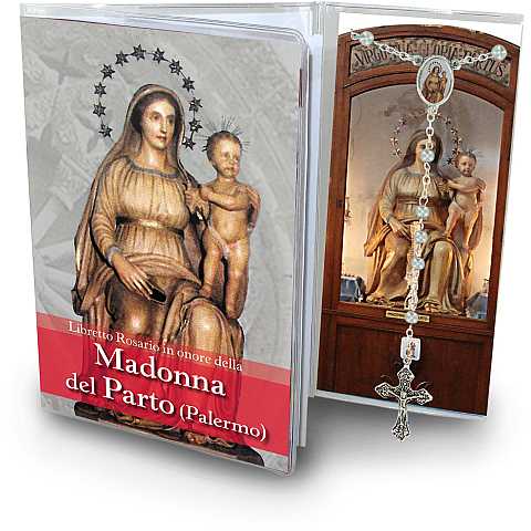 Libretto con rosario Madonna del parto - italiano