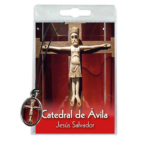 Medaglia Catedral de Avila con laccio e preghiera in spagnolo