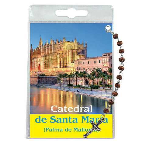Decina della cattedrale di Santa Maria (Palma MaiorcA con blister trasparente e preghiera - spagnolo