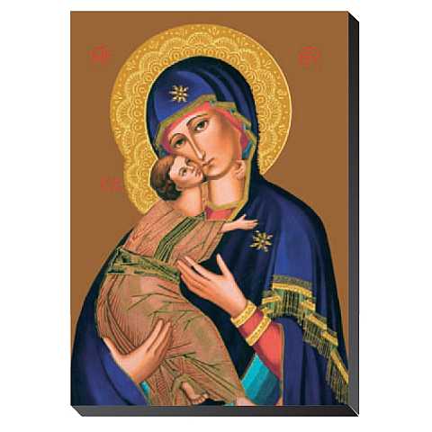 Icona Madonna della Tenerezza da tavolo - 9,5 x 6,3 cm