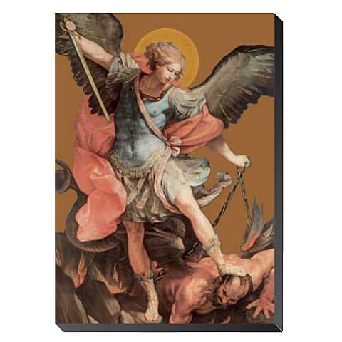 Icona San Michele Arcangelo da tavolo - 9,5 x 6,3 cm