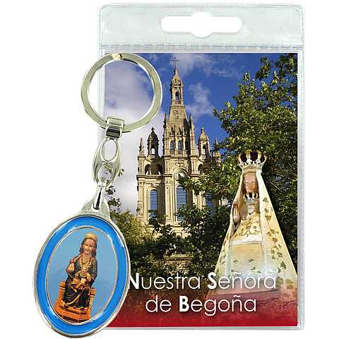 Portachiavi Madonna di Begona con preghiera in spagnolo