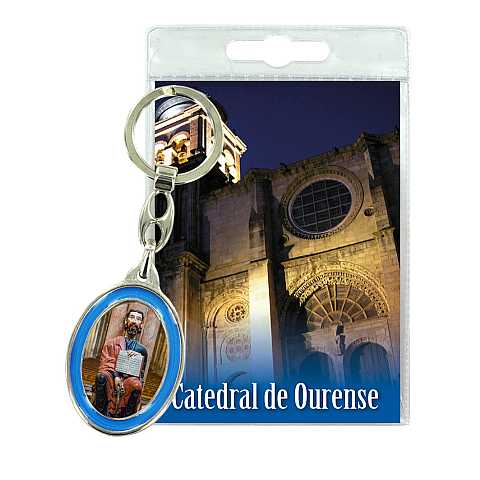 Portachiavi Catedral de Ourense con preghiera in spagnolo