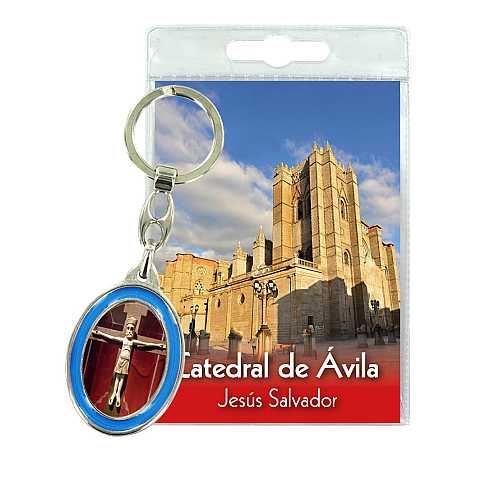 Portachiavi Catedral de Avila con preghiera in spagnolo