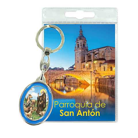 Portachiavi Parrocchia de San Anton con preghiera in spagnolo