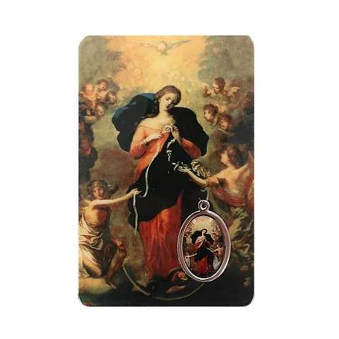 Card Maria che scioglie i nodi in PVC - 5,5 x 8,5 cm - spagnolo