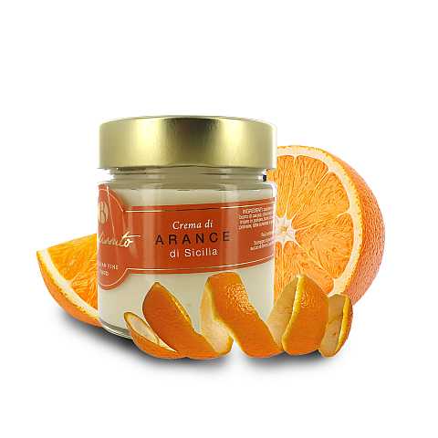 Crema all'arancia di Sicilia, produzione artigianale, 220 g