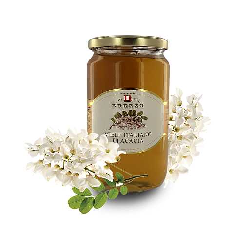 Miele Italiano di Acacia, 12 Vasetti da 1 kg (Tot. 12 kg)