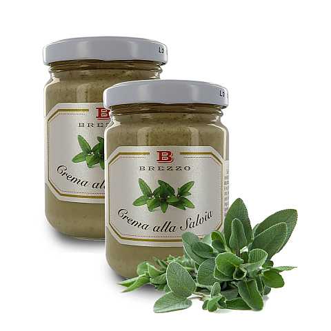 Delicata E Aromatica Crema Alla Salvia, Ideale Da Spalmare, Per Aperitivi E Per Bollito, 135 Grammi