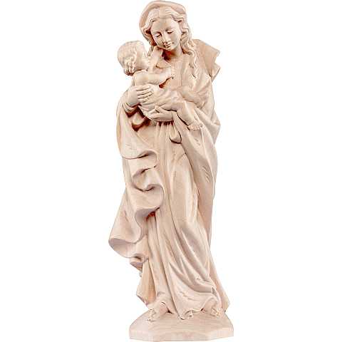 Statua della Madonna Germania da 50 cm in legno naturale - Demetz Deur