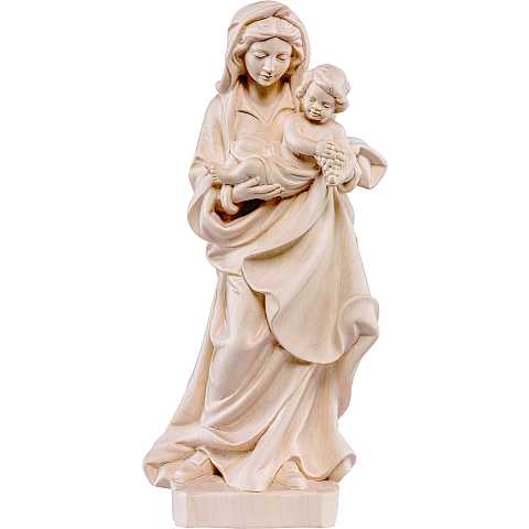 Statua della Madonna dell'uva da 50 cm in legno naturale - Demetz Deur