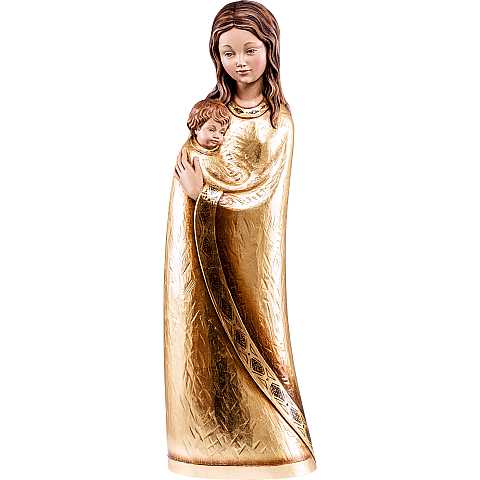 Statua della Madonna Jasmine in legno dipinto a mano, linea da 30 cm, Madonne stile moderno - Demetz Deur