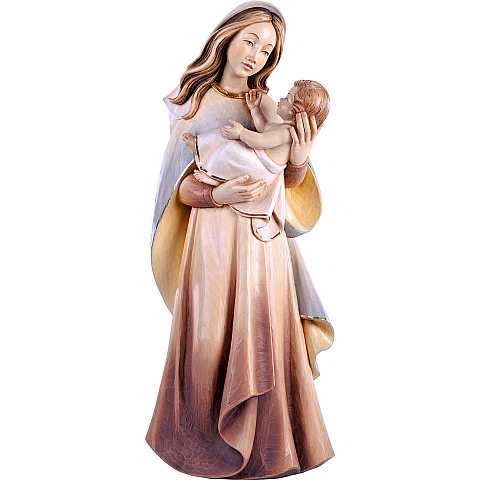 Statua della Madonna Madre della Gioventù, linea da 25 cm, in legno dipinto a mano - Demetz Deur