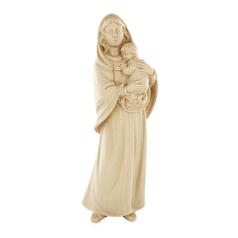 Statua della Madonna Ferruzzi, linea da 20 cm, in legno naturale - Demetz Deur