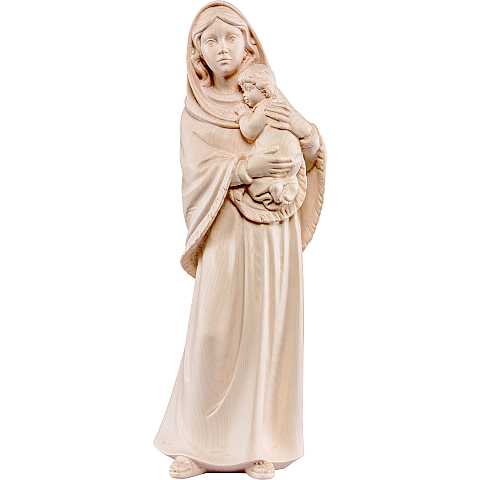 Statua della Madonna Ferruzzi, linea da 60 cm, in legno di tiglio naturale - Demetz Deur
