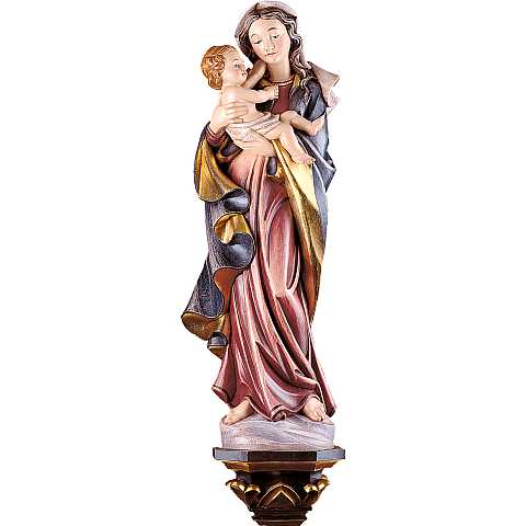 Statua della Madonna Germania d'appendere, in legno dipinto, linea da 30 cm - Demetz Deur
