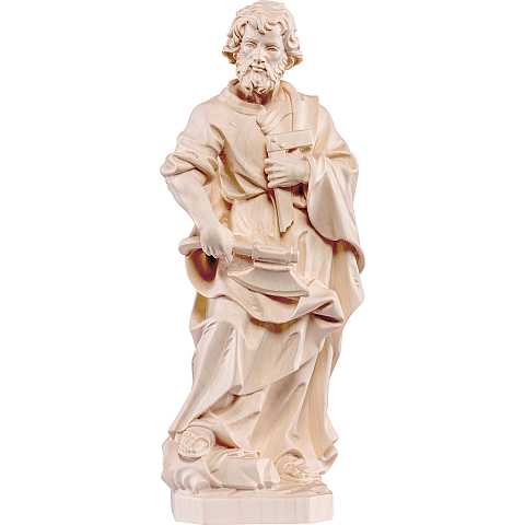 Statua di San Giuseppe artigiano in legno di tiglio naturale, linea da 60 cm - Demetz Deur