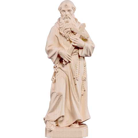 Statua di Fra Corrado in Legno, Rifinitura Naturale, Altezza 30 Cm Circa - Demetz Deur