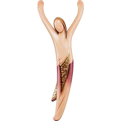 Corpo Cristo della Gioventù per Crocifisso, Corpo Gesù Stilizzato di Design, Legno Dipinto a Mano, Altezza Corpo Cristo: 40 Cm - Demetz Deur