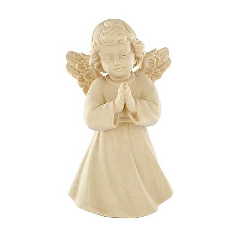 Statuina dell'angioletto che prega, linea da 10 cm, in legno naturale, collezione Angeli Sissi - Demetz Deur