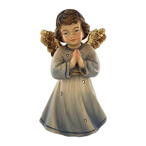 Statuina dell'angioletto che prega, linea da 14 cm, in legno dipinto a mano, collezione Angeli Sissi - Demetz Deur
