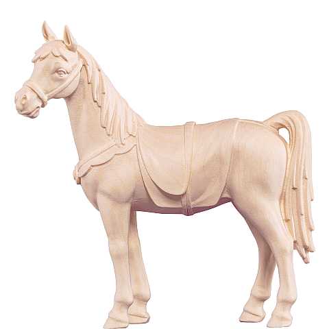 Cavallo, Statuina Artigianale Presepe Artis, Legno Naturale, Linea da 12 Cm - Demetz Deur