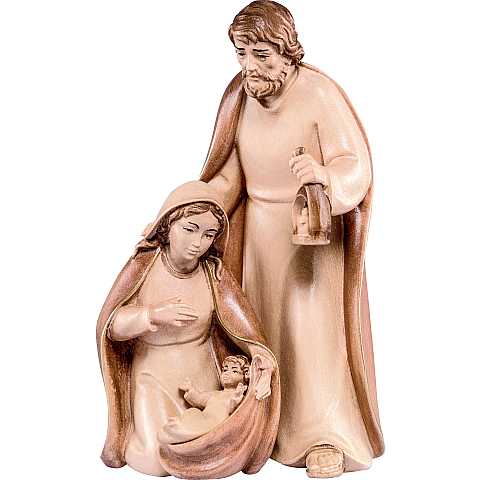 Statuine Sacra Famiglia per Presepe Artis, Gruppo Natività 3 Elementi, Legno 3 Toni di Marrone, Linea 60 Cm - Demetz Deur
