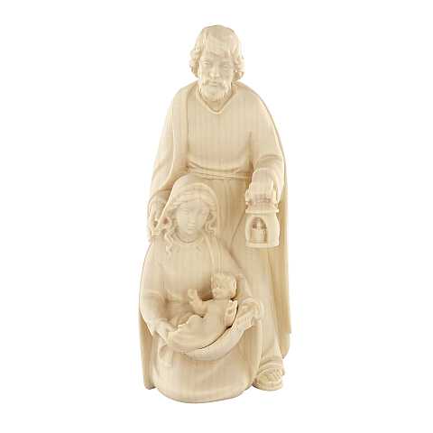 Statuina Natività: Gesù, Giuseppe e Maria, linea da 12 cm, in legno naturale, serie Noèl - Demetz Deur