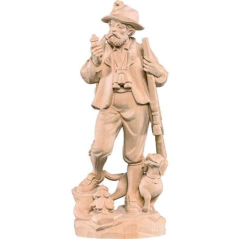 Cacciatore tiglio - Demetz - Deur - Statua in legno dipinta a mano. Altezza pari a 40 Cm - Demetz Deur