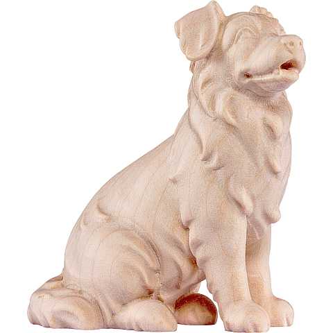 Statua del Cane Pastore Australiano, Statuina Cagnolino, Legno Naturale, Misura: 5 Cm - Demetz Deur