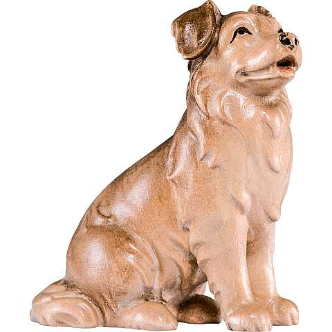 Statua del Cane Pastore Australiano, Statuina Cagnolino, Legno 3 Toni di Marrone, Misura: 17 Cm - Demetz Deur