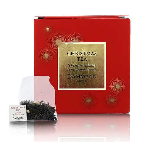 Christmas Tea, Tè Nero Di Natale Aromatizzato, 25 Filtri Cristal, 50 Grammi, Dammann Frères