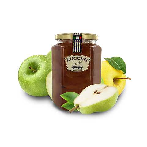 Mostarda artigianale di mele e pere, 950 grammi, Luccini Mostarde di frutta di prima qualità