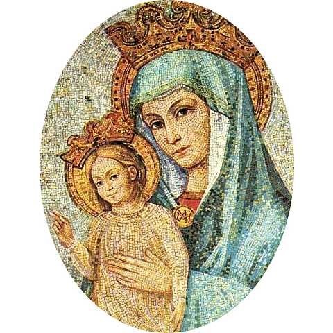 Adesivo resinato per rosario fai da te Madonna della Salute misura 1