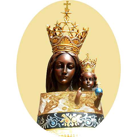 Adesivo resinato per rosario fai da te misura 2 - Madonna di Loreto