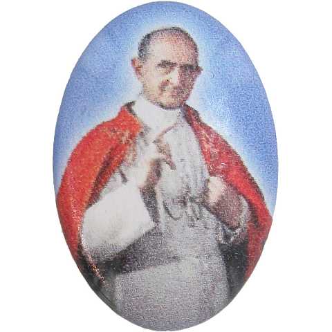 Adesivo resinato per rosario fai da te misura 3 - Beato Paolo VI