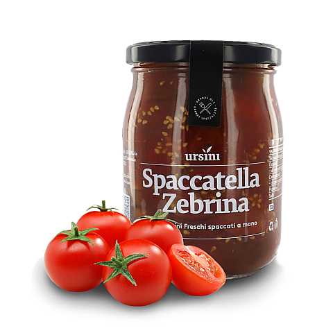 Spaccatella Zebrina, pomodorini italiani freschi spaccati, 550 g