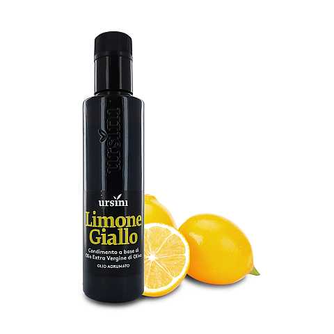 Olio agrumato aromatizzato al limone giallo, extra vergine d'oliva, 250 ml