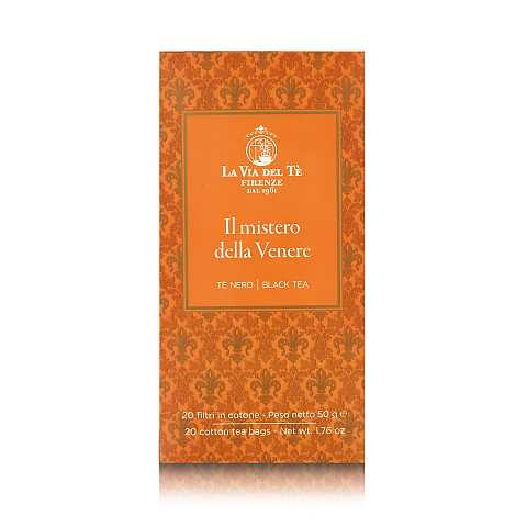 ''Il Mistero della Venere'', Tè Nero Indiano e dello Sri Lanka alla Frutta e ai Fiori, 20 Filtri, Tot. 50 Grammi