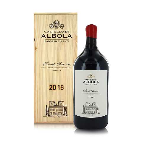 Castello d'Albola Vino Rosso Chianti Classico DOCG, Magnum 3 Lt in Cassetta di Legno