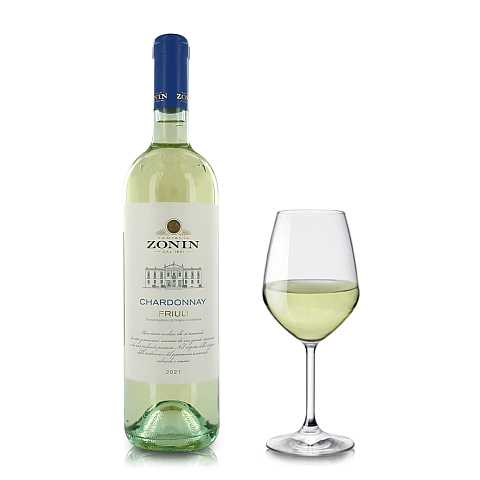Zonin Vino Bianco Chardonnay Friuli DOC, 750 Ml